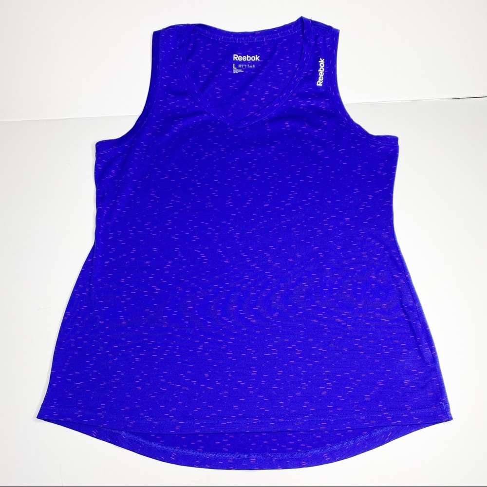 Reebok L Speedwick Purple Blue Workout Tank